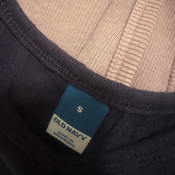 Navy Ribbed Mini Dress - Picture 3 of 3